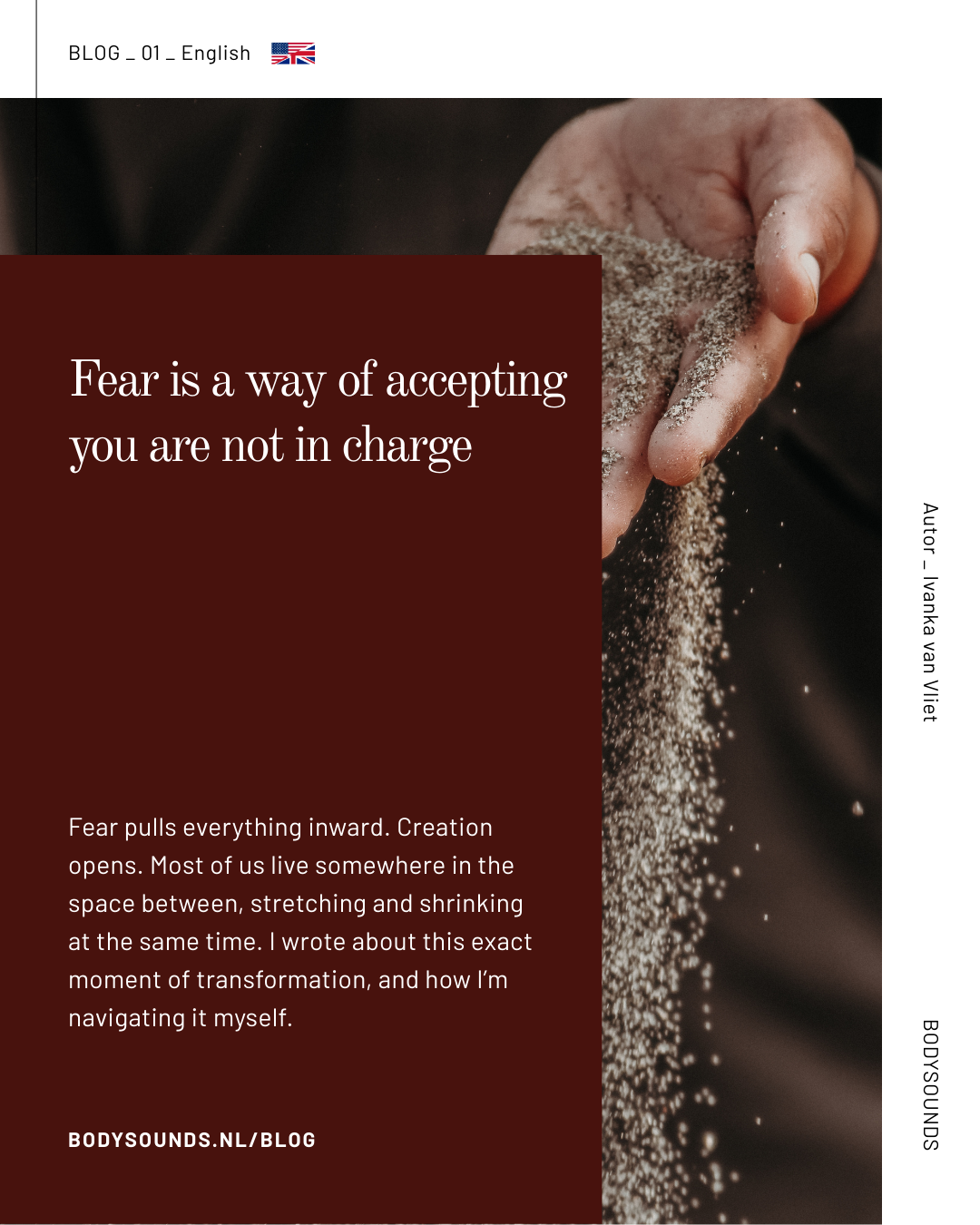 Blog - Fear is a way of accepting